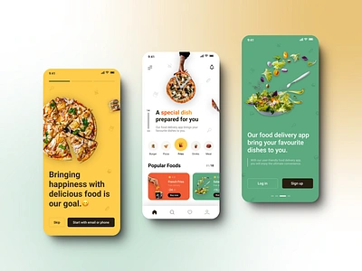 Food Delivery App UI Design graphic design ui