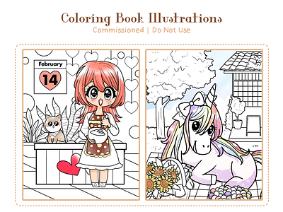 Cute Animals & Chibi Coloring Pages animal illustration anime cartoons character design chibi childrens book coloring book digital art kawaii lineart print design