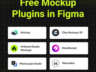 Free mockup plugins in figma animation branding motion graphics ui uidesign