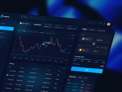 Crypto Trading Dashboard | spot trading crypto crypto dashboard crypto exchange crypto trading exchange spot trading trade trading trading app trading dashboard trading ui