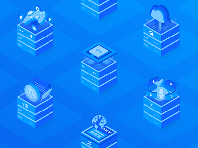 Isometric Illustrations | Lagom WHMCS Webiste Builder branding digital digital design graphic design illustration illustrations isometric logotyp ui