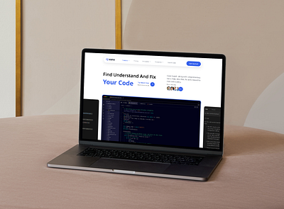 AI Coding Assistant Website ai ai assistant ai generator ai landing page ai platform ai powered design platform ai technology ai website artificial intelligence design landing page minimal product saas shasanko das ui uiuxdesign ux web design website