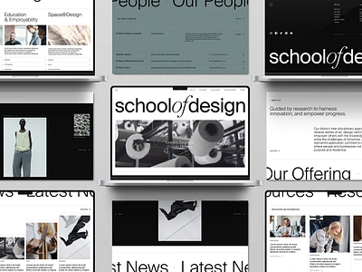 Website design for School of Design, University of Leeds. education branding eduction website uiux university branding university website design website website design