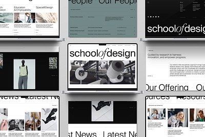 Website design for School of Design, University of Leeds. education branding eduction website uiux university branding university website design website website design