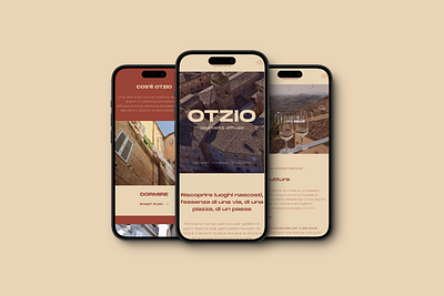 Otzio - Ospitalità diffusa figma design project responsive ui design