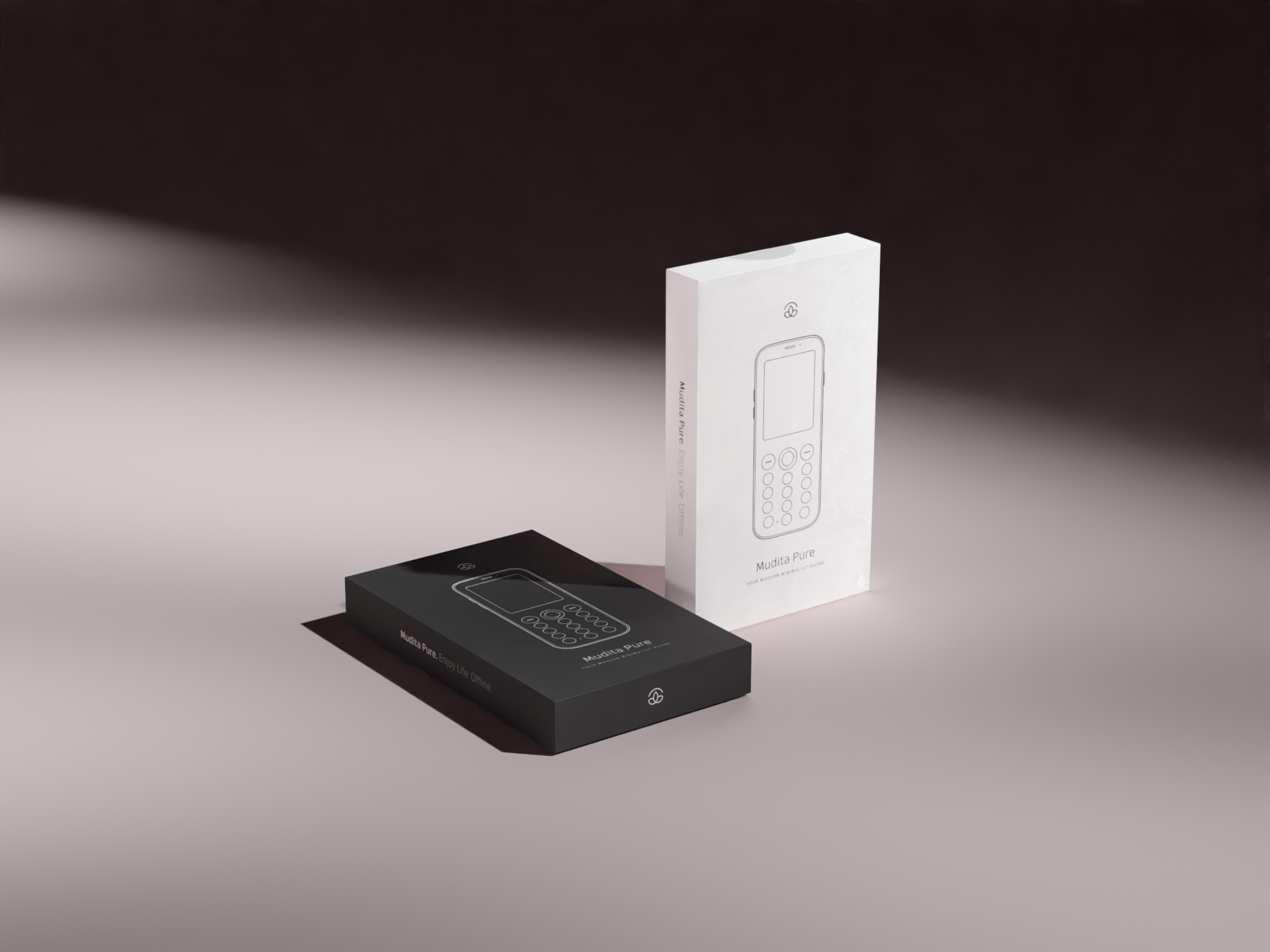 Mudita Packaging animation 3d animation branding braun clean mindfullness minimalistic packaging presentation product technology visual identity