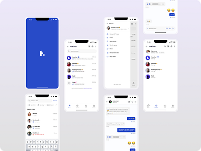 Howchat - Personal messaging app Design app app design chatapp chatting app personal messaging app ui ui design