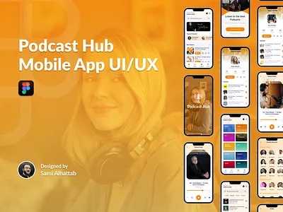 Podcast Mobile App - UX/UI design discovery figma mobile app music podcast ui ux