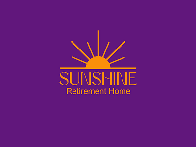 Sunshine-Retirement-Home-Logo app branding design discount logos graphic design illustration logo logos typography ui vector