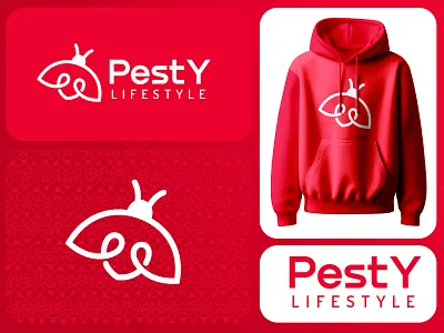 PestY Life Style alex seciu branding bug logo heart logo line logo logo logo design pest pest logo wings logo