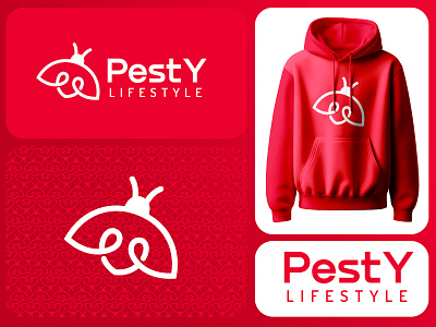 PestY Life Style alex seciu branding bug logo heart logo line logo logo logo design pest pest logo wings logo