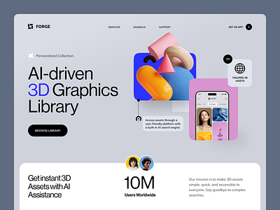 Website for a Platform ✦ Forge design interface product service startup ui ux web website