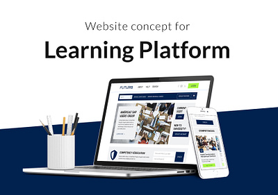 Website Concept fot Learning Platform design graphic design ui ux