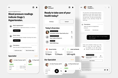 Helth - Healthcare Mobile App application apps consultation design doctor healthcare help layout medical online screen ui ux wellness