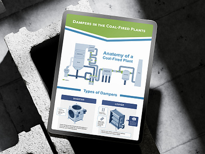 Dampers In The Coal-Fired Plants Infographic coal creative design data visualization graphic design illustration illustrations infographic infographic design infographics isometric isometric illustration power plant powerplant technical drawing technical drawings technical illustration technical illustrations vector visual communication visual storytelling