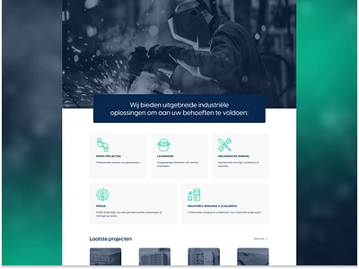 Site for welding company app blokchain branding company crypto dashboard design graphic design illustration landing logo site ui ux web3 welding