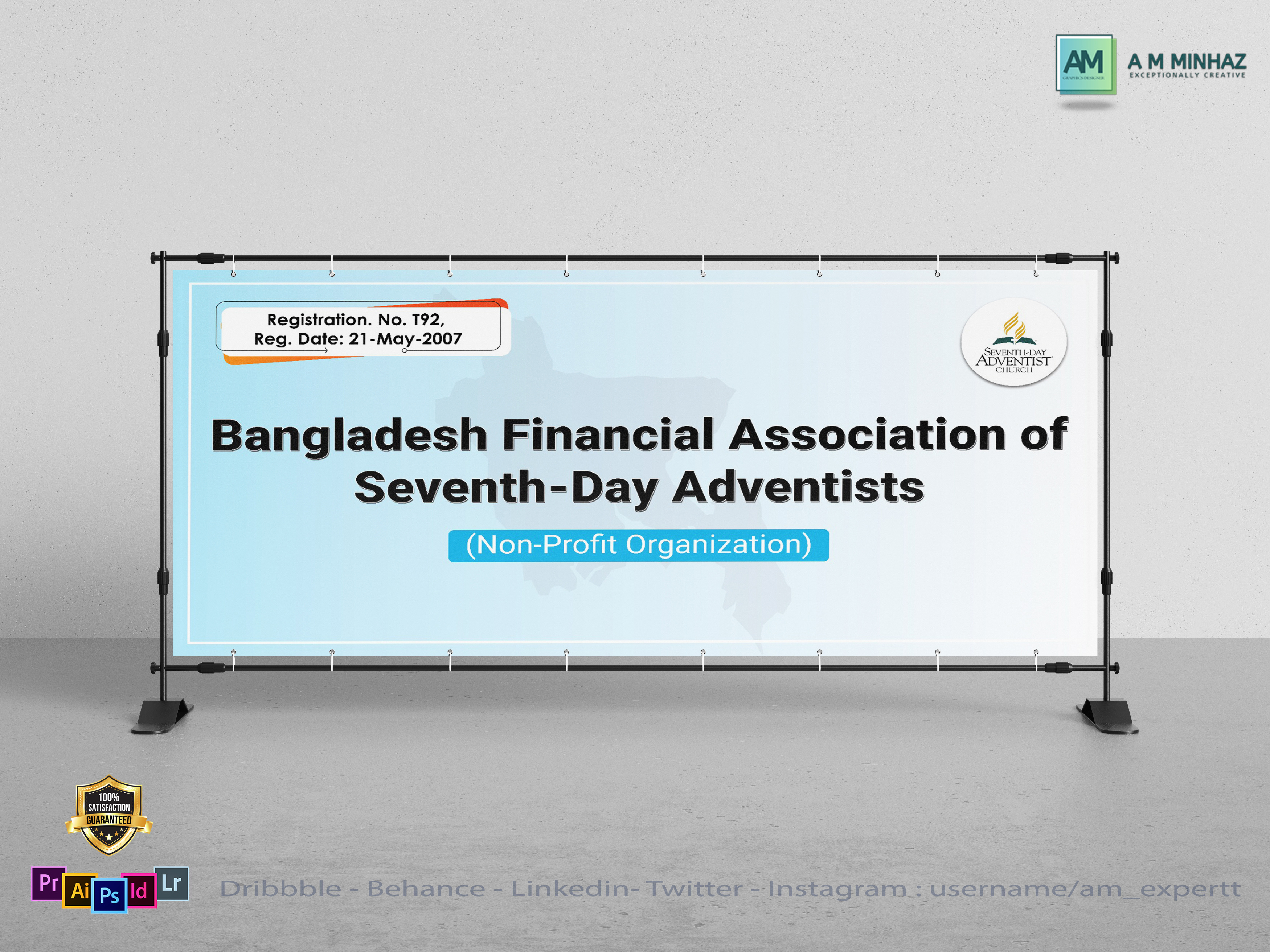 Organizations Banner | Outdoor Banner adventists project banner ads banner design branding graphic design instragram banner linkedin banner logo outdoor banner social media post design ui youtube banner design
