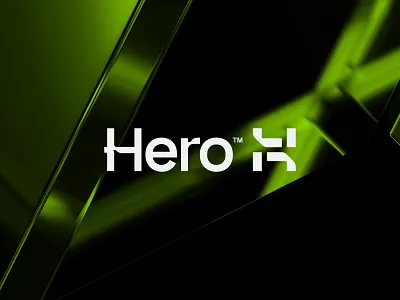 Hero™ — Logo & Visual Identity branding crypto design futuristic gradient identity illustration lettering logo startup tech web3