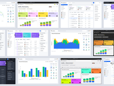 ThoughtSpot - Product Visioning 4 app b2b charts clean colors dashboard data management design style graphs product concept product design saas tables typography ui ui design ui kit ux web app web design