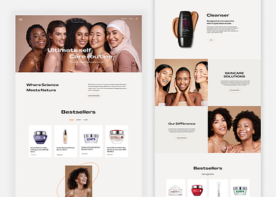 AVON Landing Page Concept For Make Up Line design landing page ui ux