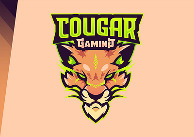 Cougar Gaming beast cougar esport gaming graphic design logo mascot logo vector