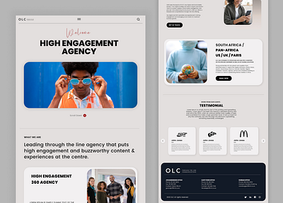 Website Landing Page For Design Company design landing page ui ux