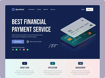 Financial Web Site Design: Landing Page / Home Page UI design home home page homepage landing landing page landingpage site siyam siyanuix uidesign uiux userinterface uxui web design web page web site webdesign webpage website