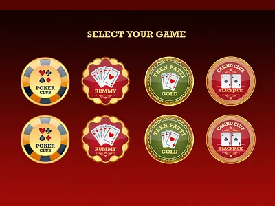 POKER Game Dashboard UI Desgn game graphic design ui
