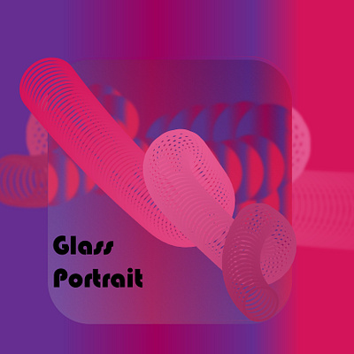 glass portrait graphic design illustration