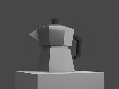 Moka Pot 3D Render | Blender 3d design 3d render blender branding design product design visual design