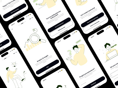 Prodify | Your Productivity Assistant app calendar clean clean ui focus illustration minimal minimalist mobile motivation prodify productivity productivity app todo ui ui kit