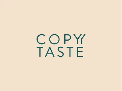 COPY/TASTE LOGO branding copytaste copywriter logo