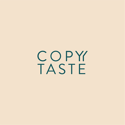 COPY/TASTE LOGO branding copytaste copywriter logo