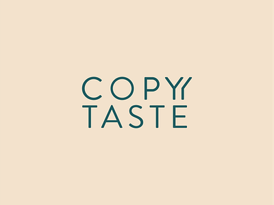 COPY/TASTE LOGO branding copytaste copywriter logo