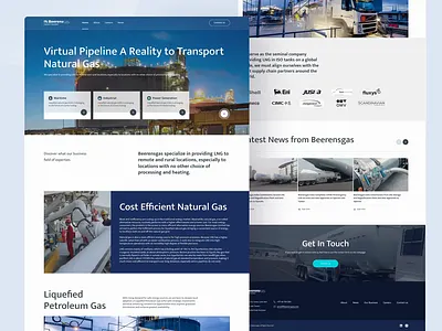 Beerensgas - Homepage animation design graphic design modern ui ux website