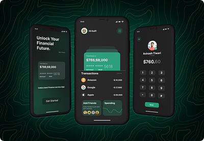 Finance Mobile App UI/UX for Seamless Financial Management appdesign creativeprocess dailyui designinspiration designsystem figmadesign financeappui interactiondesign interfacedesign minimaldesign mobileappdesign mobileappui modernui prototype ui uidesign userexperience uxdesign visualdesign webdesign