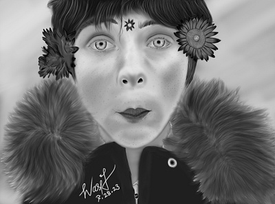 Young Sophia Lillis art artist artwork design digitalart digitalartist digitaldrawing illustration sketch