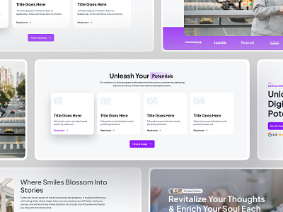 UnifiedUI — Service Sections design digital business fintech design landing landing page service section services tech business ui ui design unified ui unifiedui ux