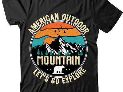 Outdoor t shirt Design adventure awaits backpacking camp vibes campfire camping life explore more glamping hiking hiking trails into the wild mountain life nature hike nature lover outdooe tshirt outdoor adventure road trip rv life t shirt tent camping wilderness explorer