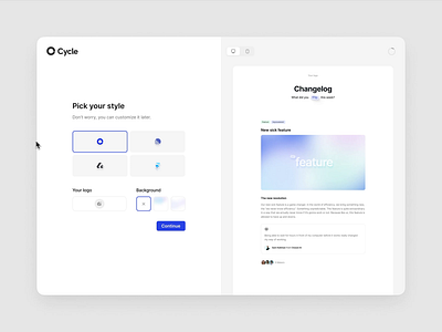 Changelog sign-up changelog design sign up sign up flow template user ux