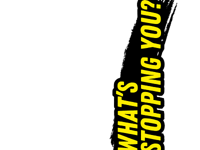 What's Stopping You? bolddesign creativetypography dailyinspiration design designforchange empowerment fearless graphic design hardwork hustle inspirationalquote minimalist motivation overcomechallenges positivevibes progress selfbelief typography typographydesign whatstopsyou