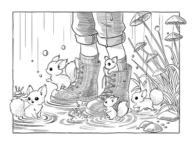 Inktober - Boots artprogress boots dailyillustration designprocess drawdaily fresco illustration illustrationchallenge ink inking inktober inktober2024 inktoberboots procreate sketch uiillustration