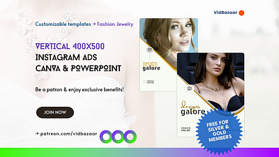 400x500 Animated Instagram Ads Templates - PPT & Canva advertising animation branding canva instagram instagram ads powerpoint template