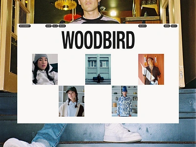 Woodbird Screens animation che e commerce ecomm ecommerce interaction landing layout motion streetwear typography ui ux valery che valery cheplygin web webdesign