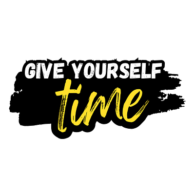 Give Yourself time artdirection calm colorpalette design designforwellbeing graphic design graphicdesign inspiration mentalhealth mindfulness personalgrowth positivevibes selfcare timemanagement typography visualdesign wellness