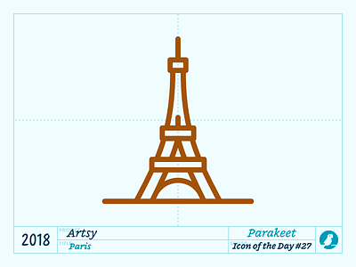 Icon of the Day #27 design eiffel france icon icons illustration outline paris tower ui vector