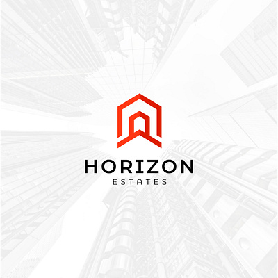 Horizon Estate Logo Branding branding estate graphic design horizon horizon estate inteiorodesign interior logo logo branding marketing realestate