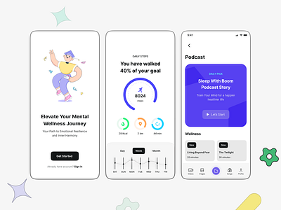 Podcast App Modern Ui Design app modern app ui podcast app modern ui design podcast app ui product designer ui design ui designer ux design ux designer