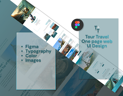 Tour Travel - One Page Travelling Website UI Design figma mockup one page template ui web