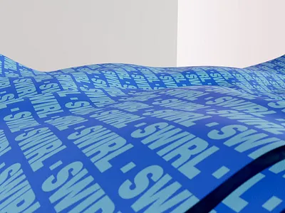 Cloth swirl 3d motion graphics